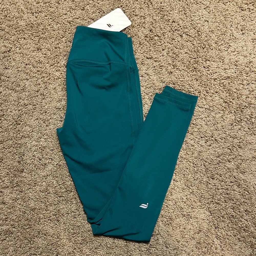 Fabletics Teal High-Waist Leggings